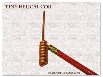 tiny helical coil copper tube coil    ©coppertubecoils.com